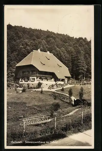 AK Herrenalb, Schwarzwaldhaus im Gaistal