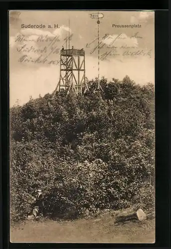 AK Suderode a. H., Preussenplatz