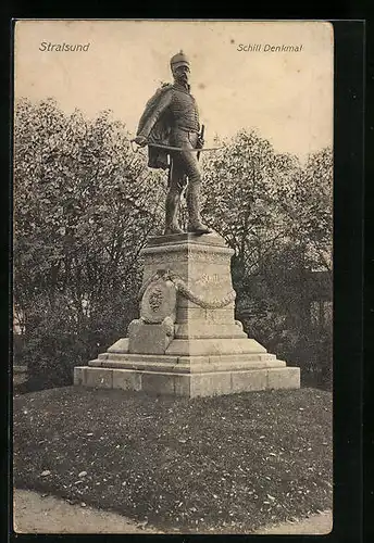 AK Stralsund, Schill-Denkmal