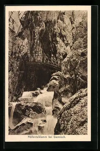 AK Höllentalklamm bei Garmisch