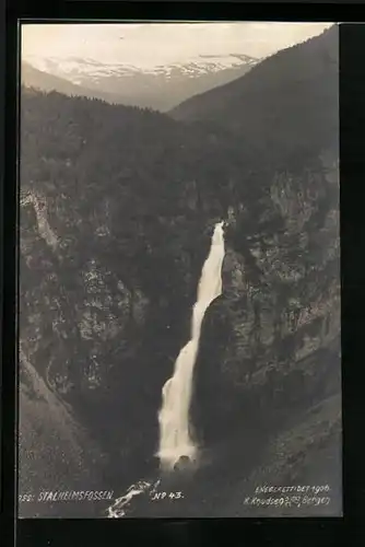 AK Stalheimsfossen, Wasserfall im Gebirge