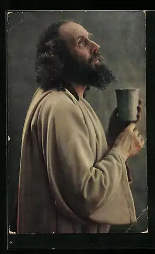 AK Oberammergau, Passionsspiele 1922, Anton Lang als Jesus