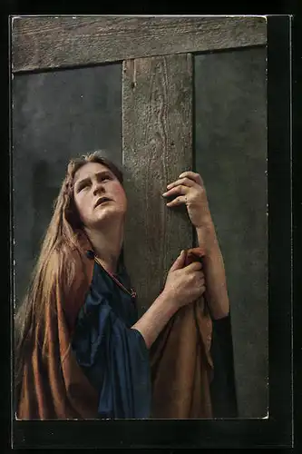 AK Oberammergau, Passionsspiele 1922, Paula Rendl als Magdalena