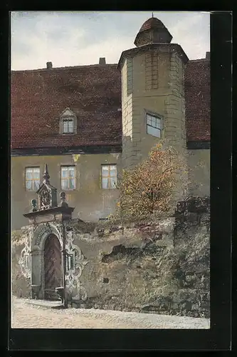 Künstler-AK Photochromie Nr. 1542: Alt-Meissen, Niederjahna'scher Freihof