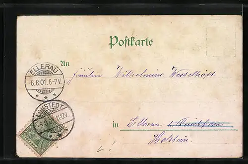 Lithographie Hamburg-Uhlenhorst, Panorama