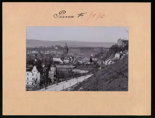 Fotografie Brück & Sohn Meissen, Ansicht Pirna, Partie am Stadtrand