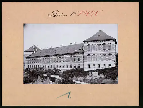 Fotografie Brück & Sohn Meissen, Ansicht Bilin, Partie am Schloss