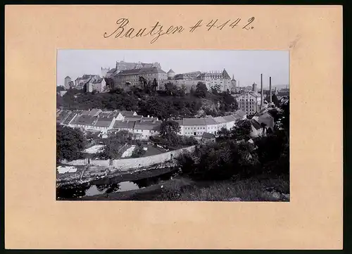 Fotografie Brück & Sohn Meissen, Ansicht Bautzen, Stadtansicht mit Schloss Ortenburg