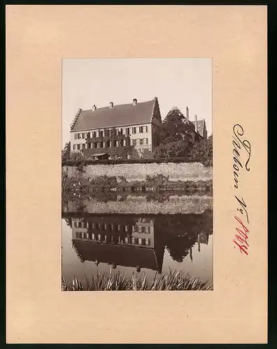 Fotografie Brück & Sohn Meissen, Ansicht Trebsen, Schloss am Ufer der Mulde