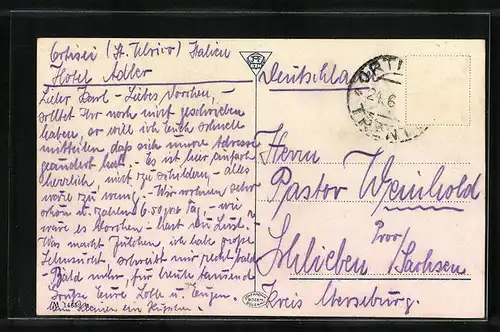 AK Ortisei, Panorama col Gruppo del Sassolungo, Dolomiti