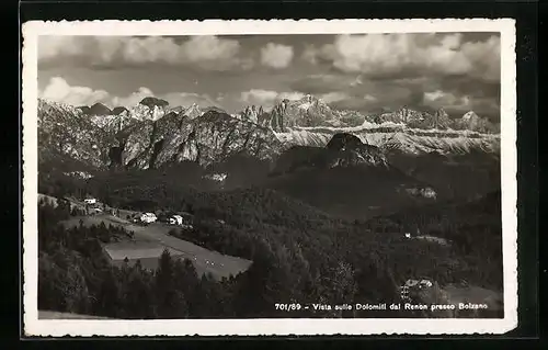 AK Renon presso Bolzano, Vista sulle Dolomiti