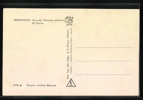 AK Bressanone, Novacella, Particolare dell`interno del Duomo