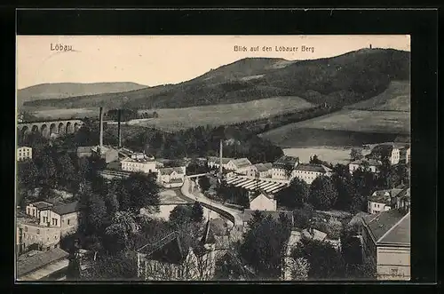 AK Löbau i. Sa., Blick auf den Löbauer Berg