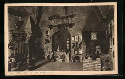 AK München, Deutsches Museum, Alchemistisches Laboratorium