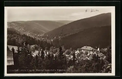 AK Bärenfels / Sächs. Erzgeb., Blick auf Kaiserhof und Kipsdorf