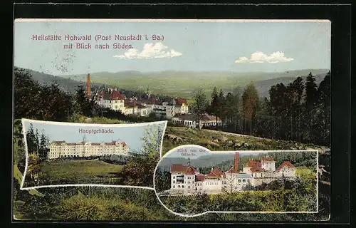 AK Neustadt i. Sa., Kurhotel Hohwald, Mehrfachansichten