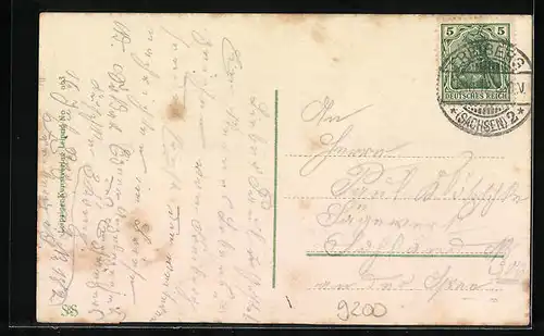 AK Freiberg i. Sa., Blick vom Jacobiturm