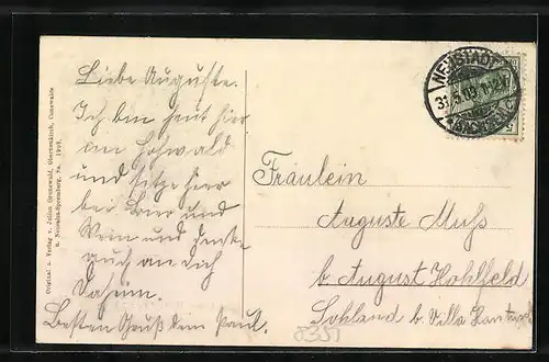 AK Neustadt i. Sa., Gasthaus Hohwaldschänke