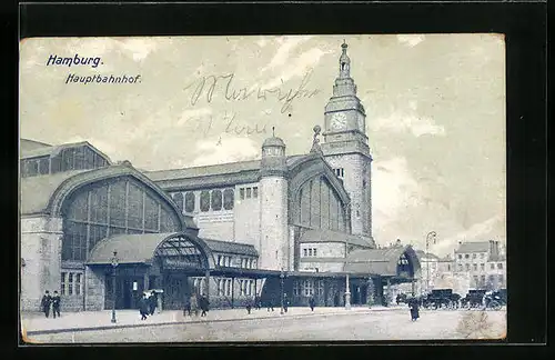 AK Hamburg-St.Georg, vor dem Hauptbahnhof