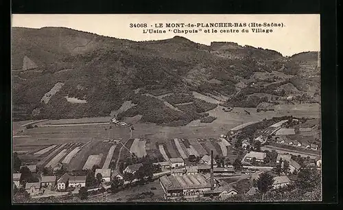 AK Le Mont-de-Plancher-Bas, l'Usine Chapuis et le centre du Village