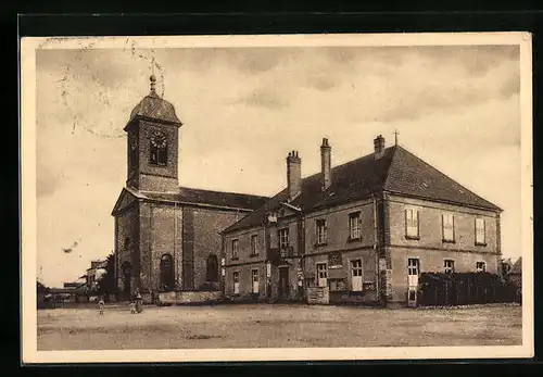 AK Breuches, l'Eglise et la Mairie