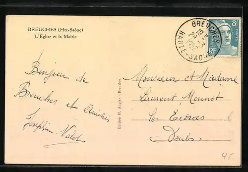 AK Breuches, l'Eglise et la Mairie