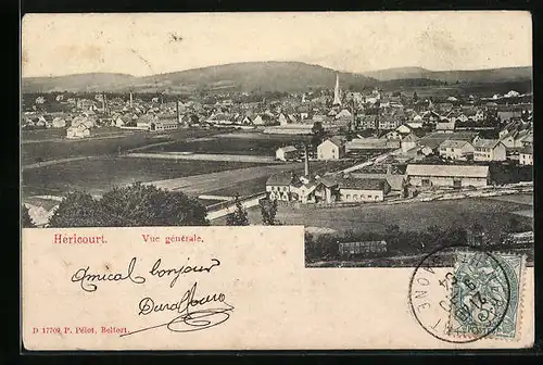 AK Héricourt, Vue générale