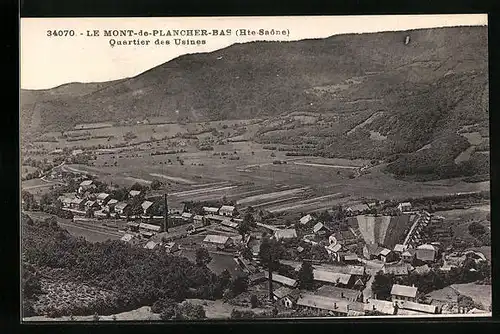 AK Le Mont-de-Plancher-Bas, Quartier des Usines