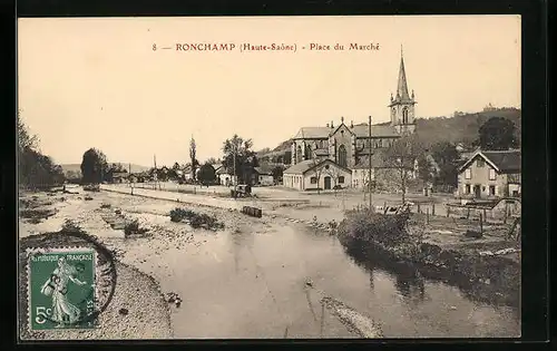 AK Ronchamp, Place du Marché