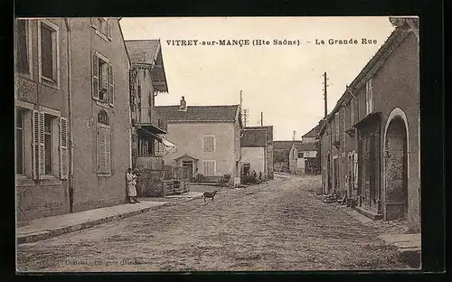 AK Vitrey-sur-Mance, la Grande Rue