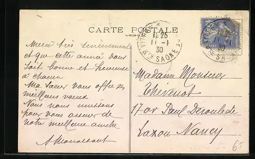 AK Vitrey-sur-Mance, la Grande Rue