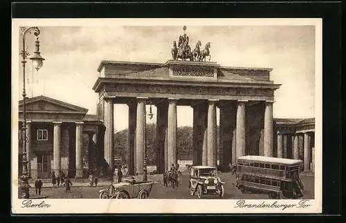 AK Berlin, Partie am Brandenburger Tor