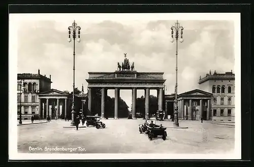 AK Berlin, Blick zum Brandenburger Tor