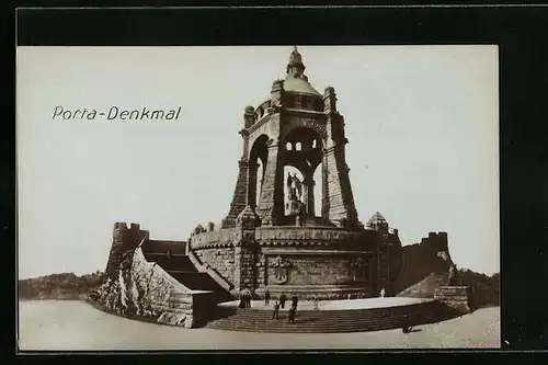 AK Porta Westfalica, Kaiser Wilhelm-Denkmal