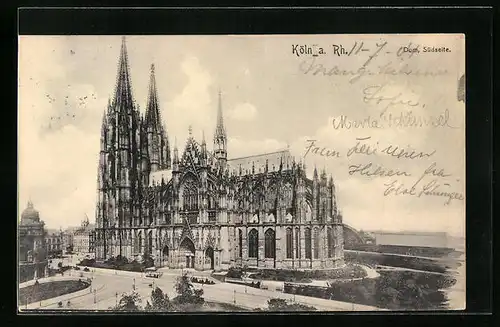 AK Köln, Dom, Südseite