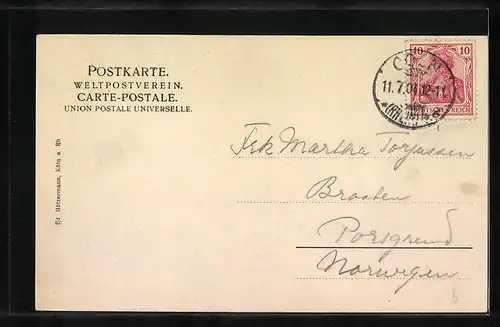 AK Köln, Dom, Südseite