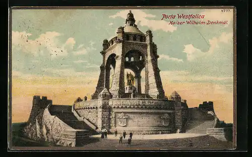 AK Porta Westfalica, Kaiser Wilhelm-Denkmal