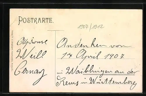 AK Waiblingen, Teilansicht