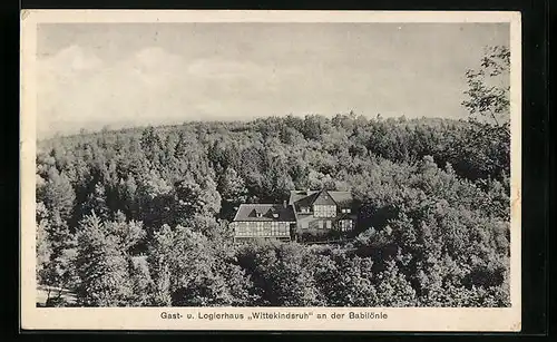 AK Enger, Gast- und Logierhaus Wittekindsruh an der Babilönie