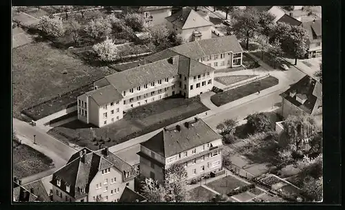 AK Bad Oeynhausen, Fliegeraufnahme des Altersheim Präseskoch-Wehme