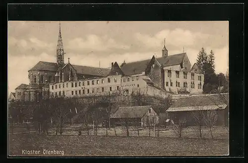 AK Reiningen, Panoramablick auf das Kloster Ölenberg