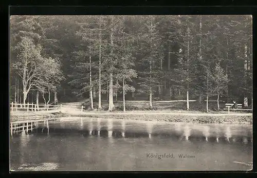 AK Königsfeld, Idylle am Waldsee