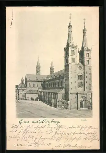AK Würzburg, am Dom