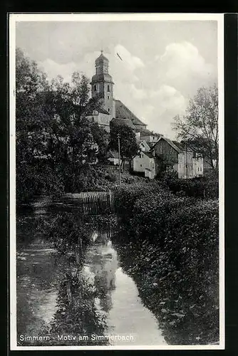 AK Simmern, Motiv am Simmernbach