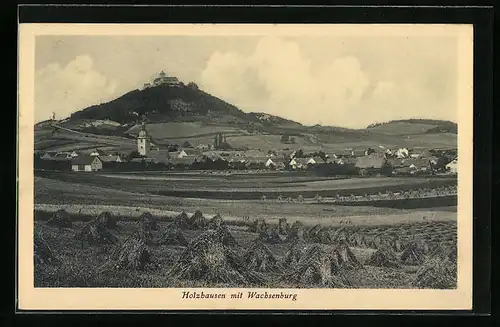 AK Holzhausen, Gesamtansicht mit Wachsenburg