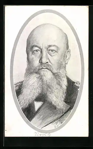 AK Portrait des Grossadmirals von Tirpitz
