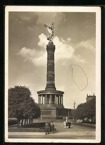 AK Berlin, Blick zur Siegessäule