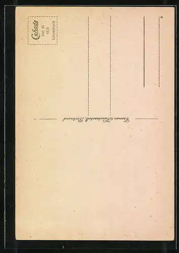 AK Detmold, Hermann-Denkmal von Westen gesehen