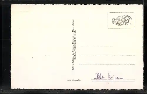 AK Ponte Gardena, Ortsansicht aus der Vogelschau