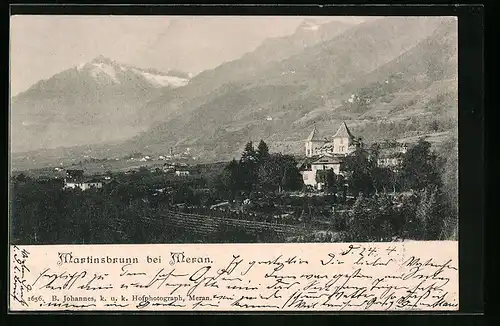 AK Martinsbrunn bei Meran, Ortsansicht